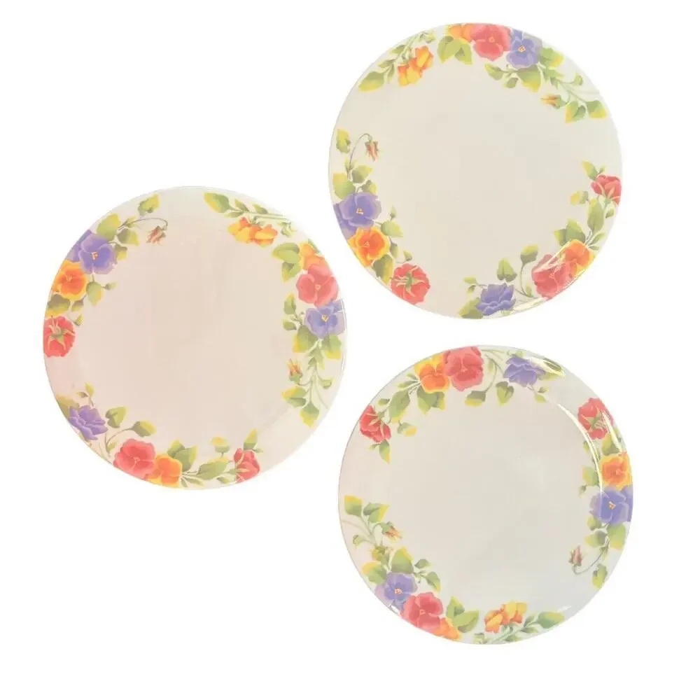 Vintage Floral Eurita Trivets Round Melamine 7.75